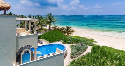 Ocean Front Private 3 Bedroom Villa in Akumal