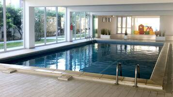Indoor pool, seasonal outdoor pool