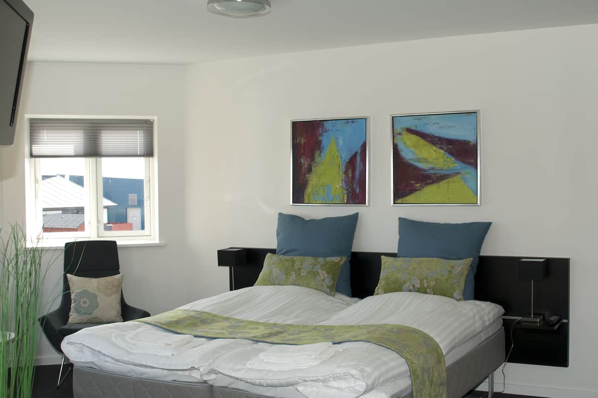 1 bilik tidur, peralatan tempat tidur premium, seterika/papan seterika