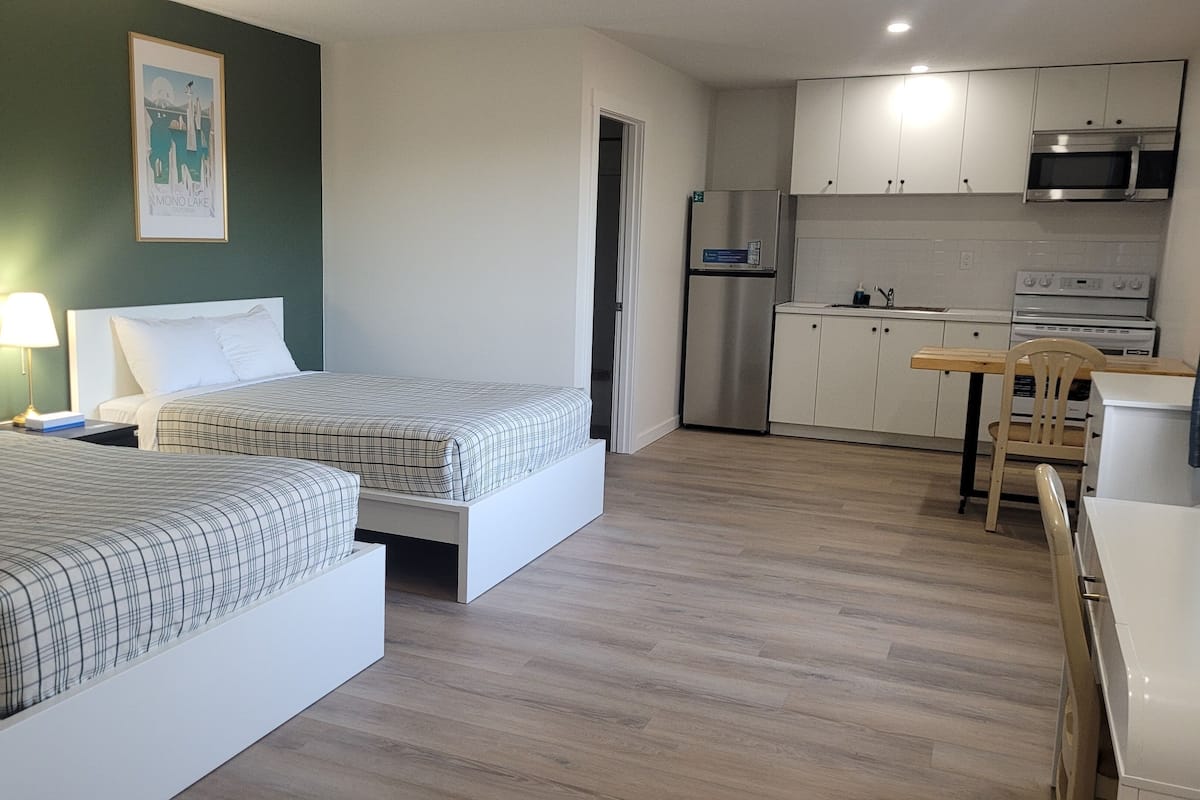Deluxe Double Room, Kitchenette | Hypo-allergenic bedding, minibar, free WiFi, bed sheets