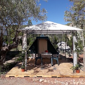 Comfort-Zelt, Gartenblick (2 personas)