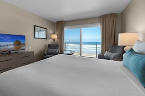 One Bedroom Suite with Ocean View | 1 Schlafzimmer, Verdunkelungsvorhänge, kostenloses WLAN, Bettwäsche