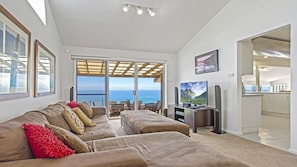 TV, books, stereo
