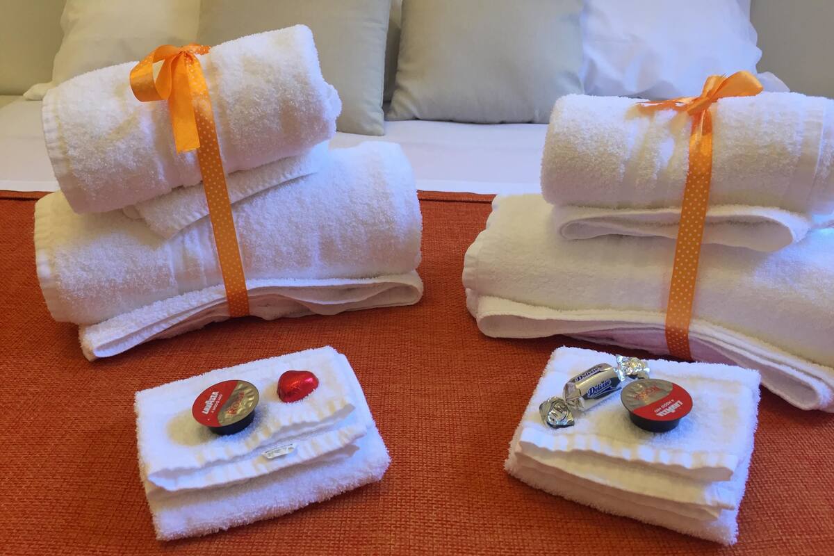 Premium bedding, down duvets, in-room safe, desk