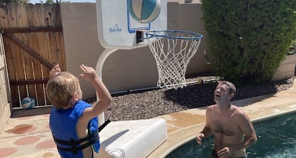 Mid-Century Modern Oasis . HEATED Private Pool . Misters . Ping Pong . Central