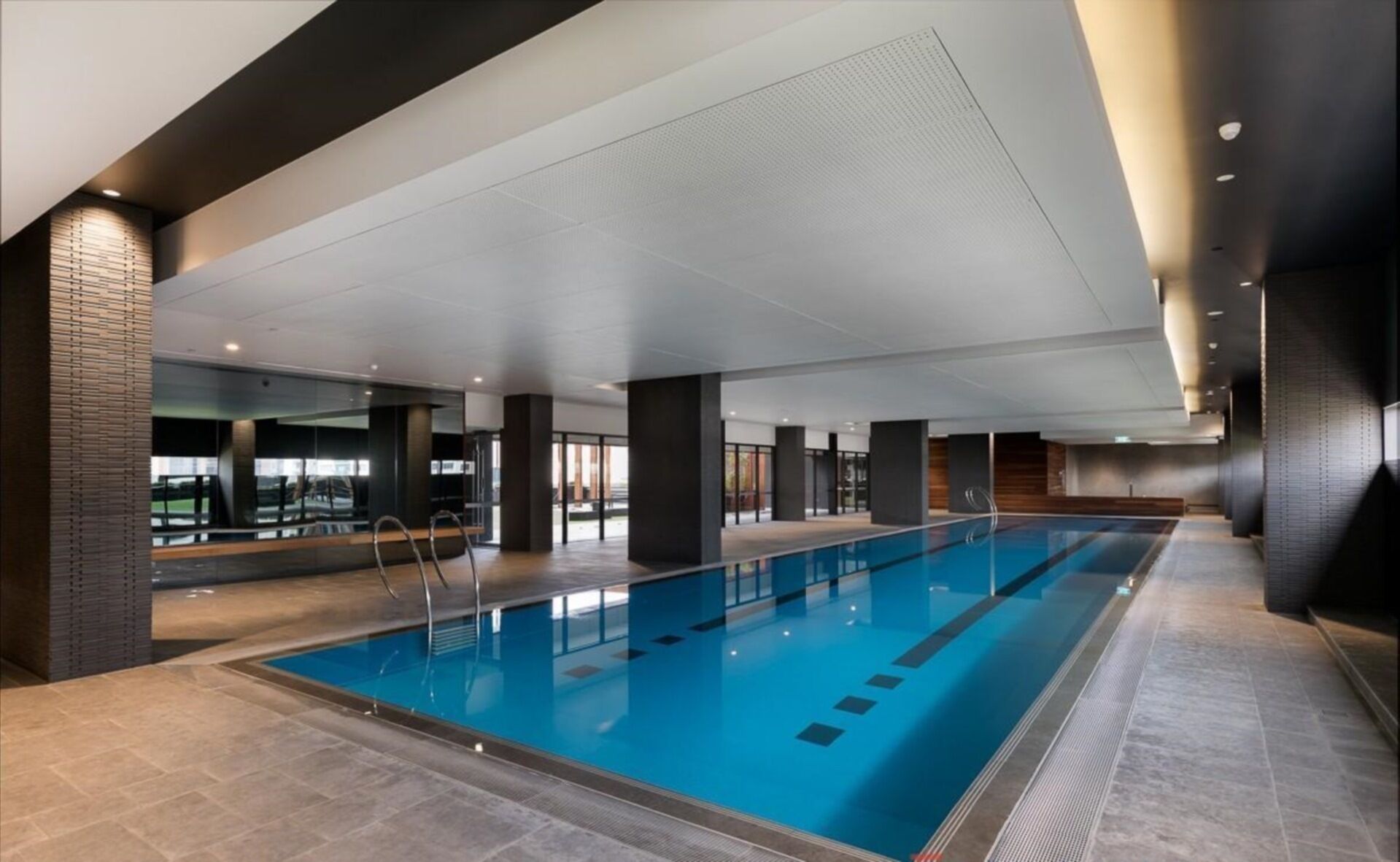 Indoor pool, a heated pool