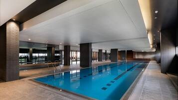 Indoor pool, a heated pool