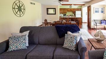 Smart TV, DVD player, books