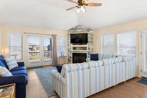 TV, fireplace, DVD player, table tennis