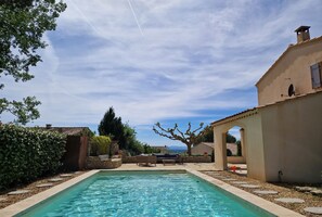 A heated pool