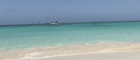 Beach nearby, sun loungers