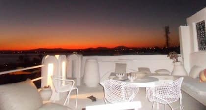 200m from the beach, magnificent architect's apartment with rooftop and sea view