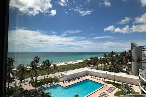 Family Studio, 2 Double Beds, Non Smoking, Partial Sea View | View from room