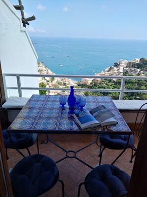 Outdoor dining - Belview Positano, 2 bedrooms, balcony, impressive panorama, free wi-fi, parking (Positano)