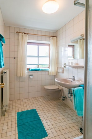 Baignoire, serviettes fournies
