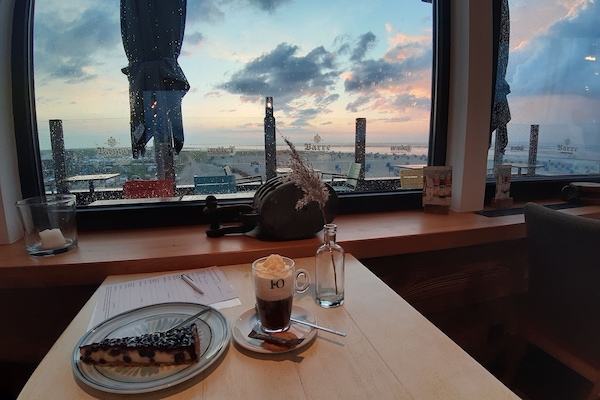 Abendstimmung im Hafensänger (800m entfernt)