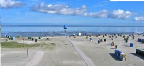 Beach nearby, sun-loungers
