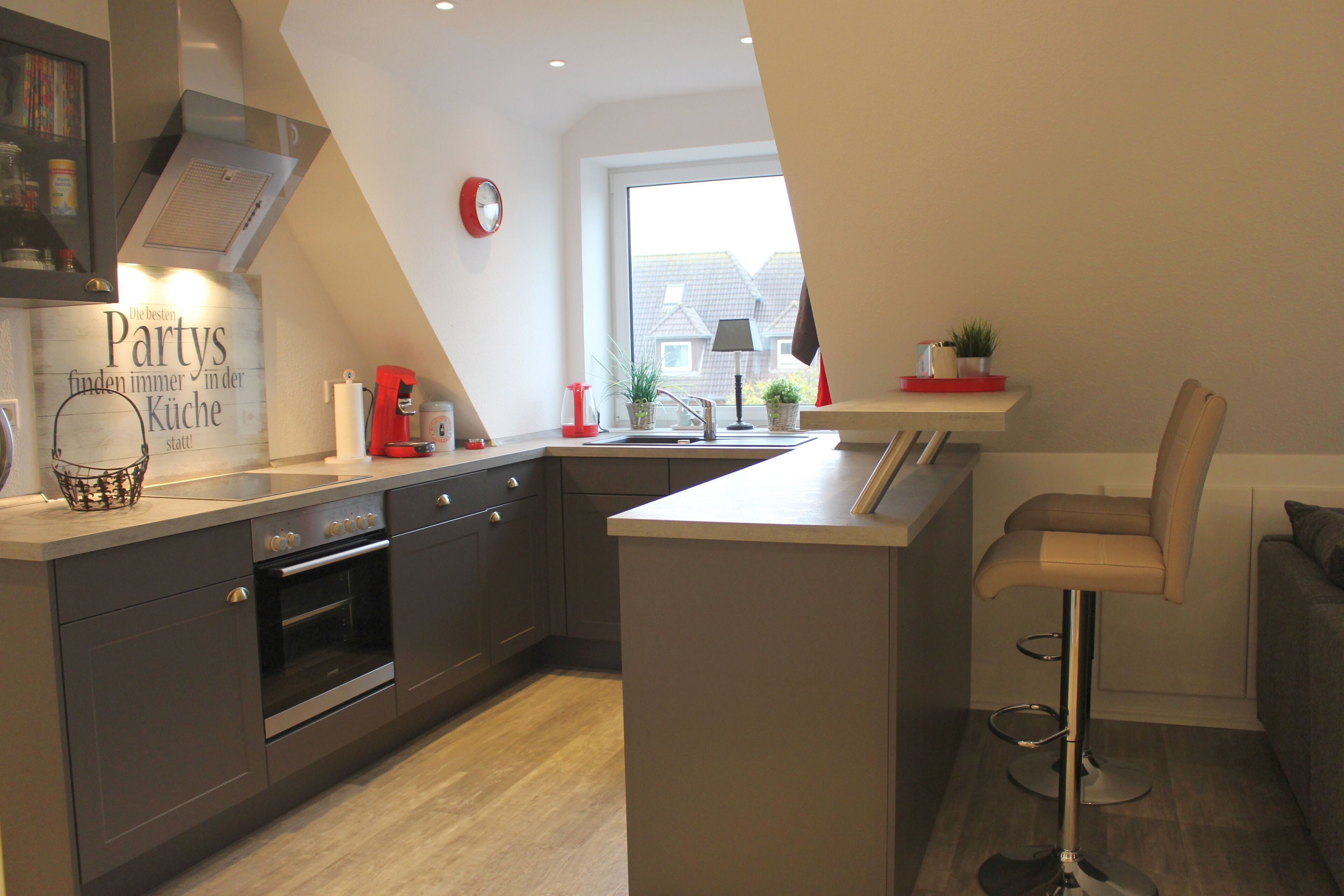 Kühlschrank, Ofen, Herdplatte, Geschirrspüler