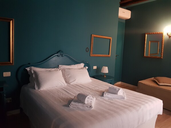 Egyptian cotton sheets, premium bedding, down duvets, memory-foam beds