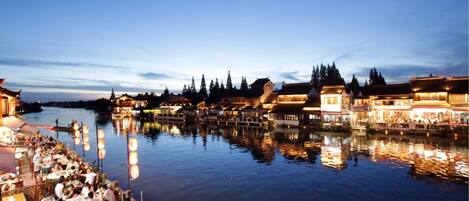 Front of property – evening/night