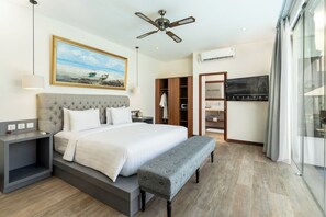 디럭스 빌라, 킹사이즈침대 1개 | 1 개의 침실, 고급 침구, 객실 내 금고, 책상