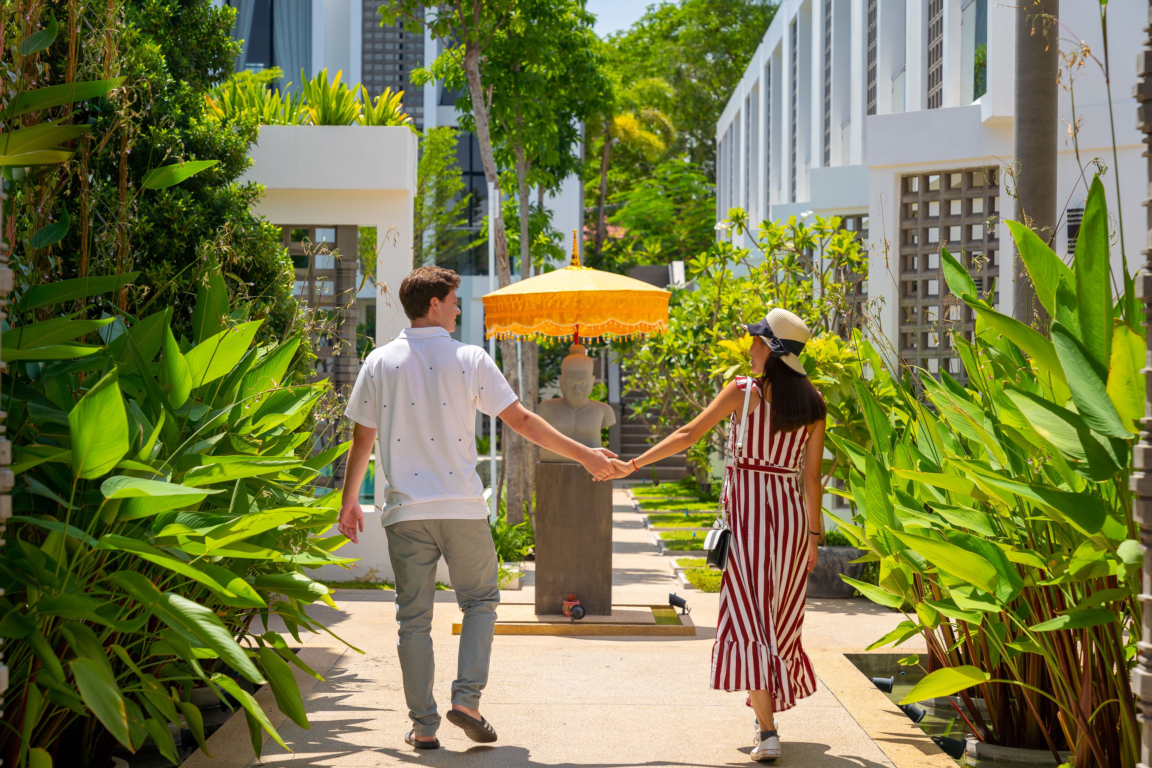 outdoor wedding area