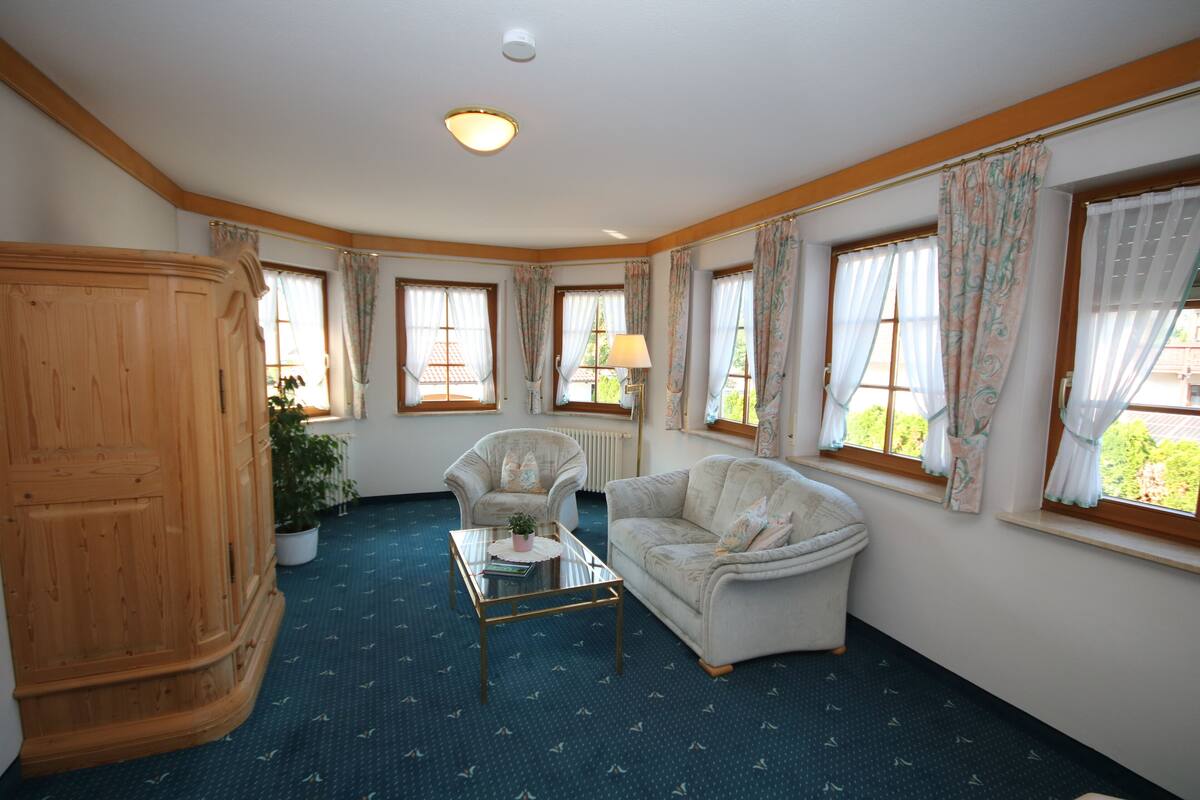 comfort double room | living area | led tv