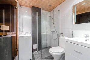 Comfort Apartment, 1 Bedroom, City View | Bathroom - 1BR Downtown Apt with Sauna, Hosts up to 8 Guests (Tampere)