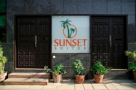 Front of property. Sunset Suites