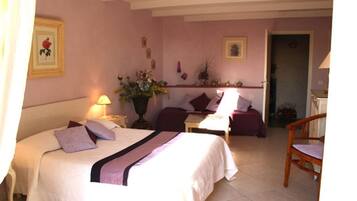 Desk, blackout drapes, iron/ironing board, free WiFi