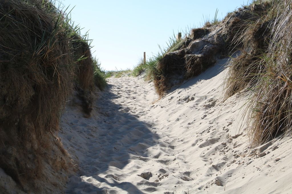 beach nearby, white sand