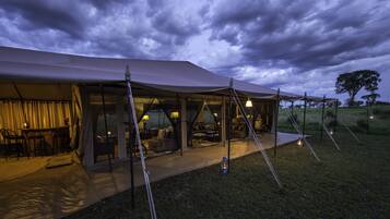 Front of property – evening/night