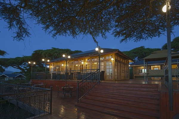 Front of property – evening/night