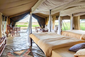 Luxury Tent Twin | Ilmainen Wi-Fi, vuodevaatteet