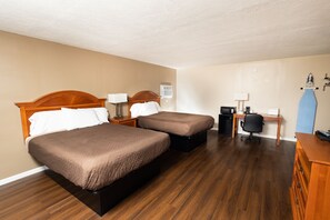 Basic Double Room, 2 Double Beds, Non Smoking | Free WiFi, bed sheets - Oxford Inn (Oxford)