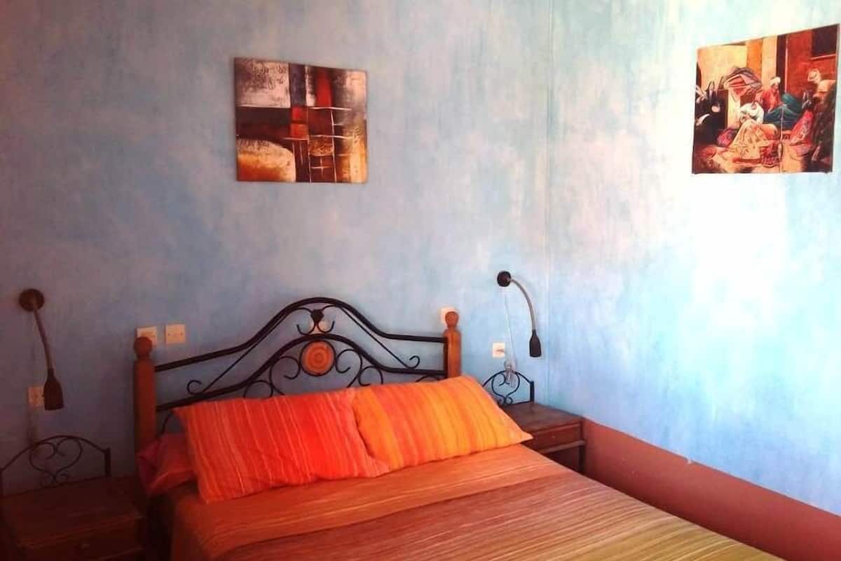 Blackout curtains, iron/ironing board (on request)