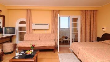 Minibar, desk, blackout curtains, iron/ironing board (on request)