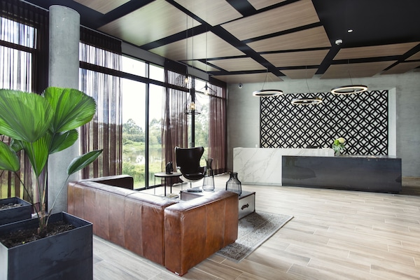 Sitteområde i lobbyen