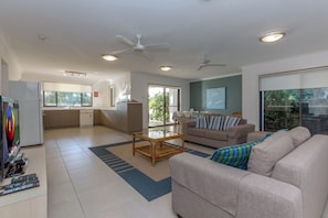 Living area - Beach House, 1/20 Pacific Drive (Fingal Bay)