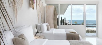 Deluxe Room, 2 Double Beds, Ocean View | Premium bedding, down comforters, minibar, blackout drapes