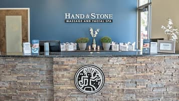 Couples treatment room(s), body treatments, hot stone massages