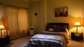 1 bedroom, iron/ironing board, internet, bed sheets