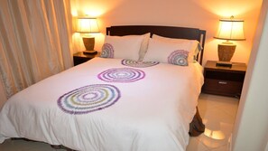 1 bedroom, iron/ironing board, internet, bed sheets