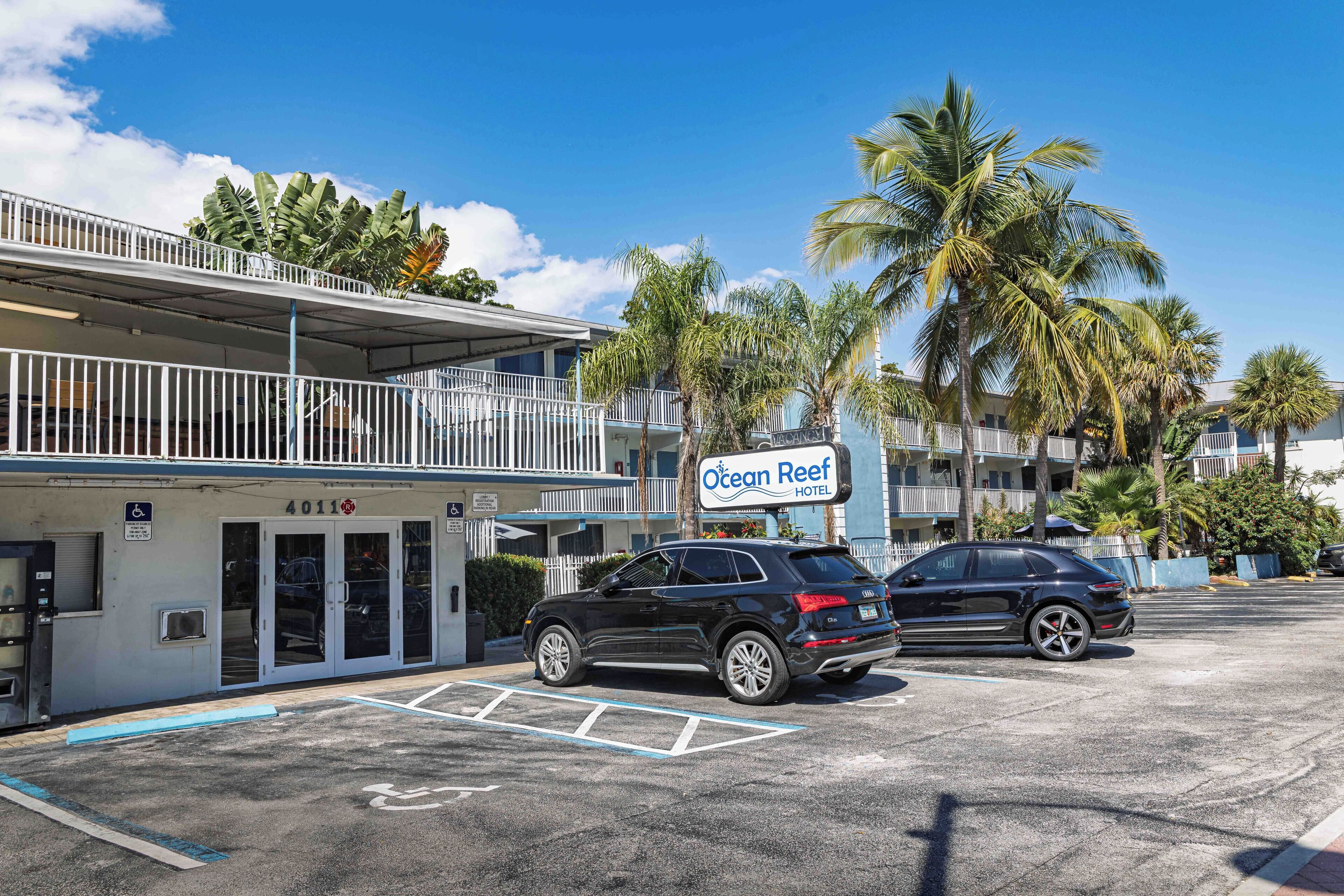 Façade de l’hébergement