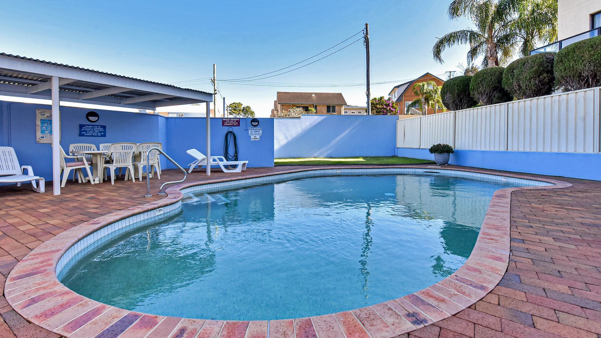 A heated pool