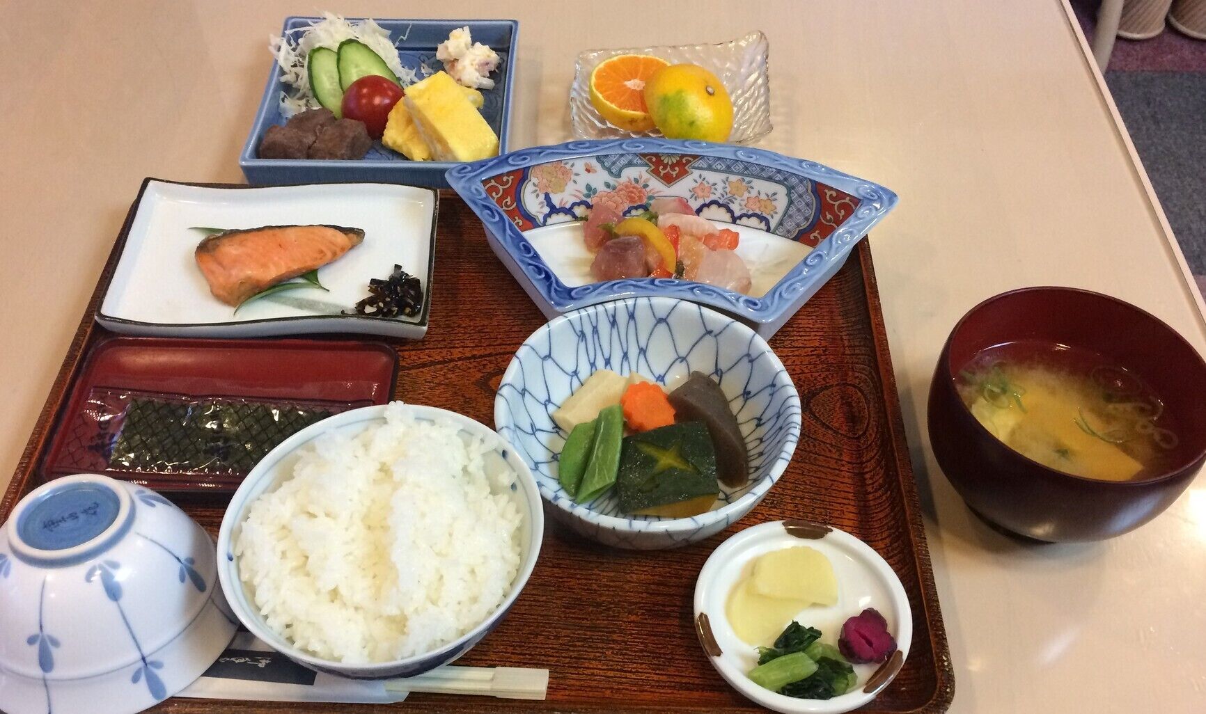 daily local cuisine breakfast (jpy 1000 per person)
