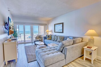 Comfortable Living Room with Balcony Access