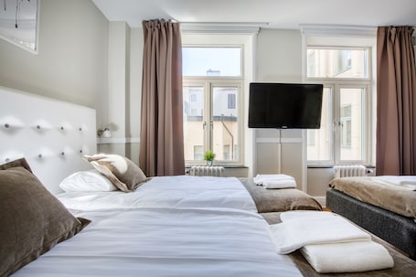 Desk, iron/ironing board, free WiFi, bed sheets