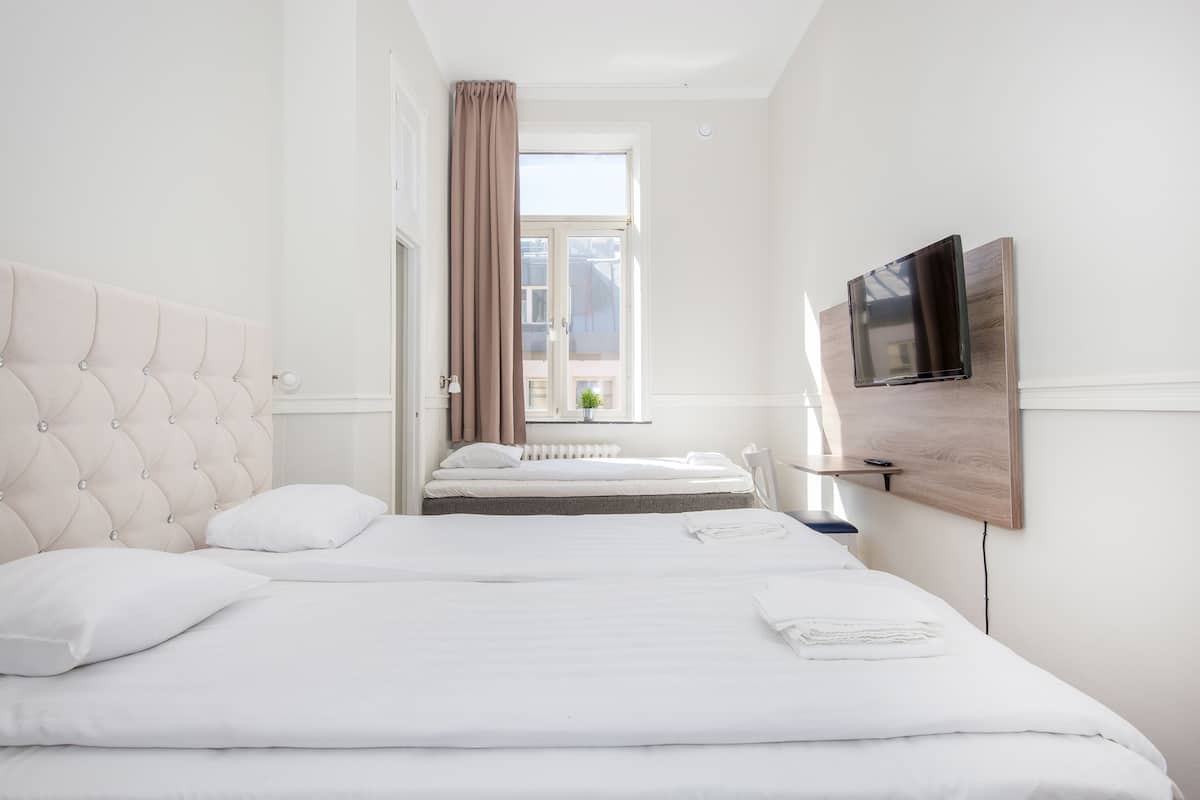 Desk, iron/ironing board, free WiFi, bed sheets