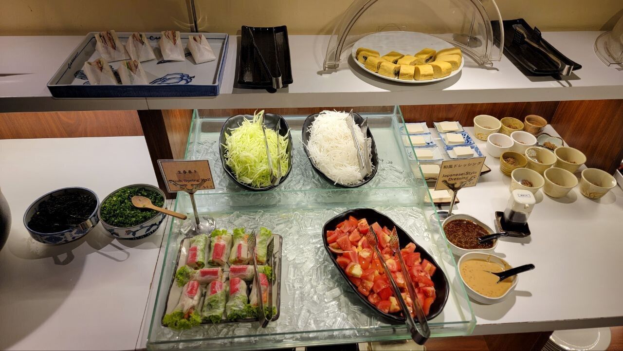 뷔페 아침 식사